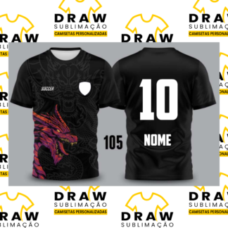 CAMISA INTERCLASSE DRAGÃO ROSA