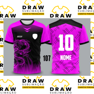 CAMISA INTERCLASSE DRAGÃO ROSA
