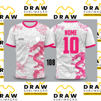 CAMISA INTERCLASSE DRAGÃO ROSA