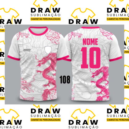 CAMISA INTERCLASSE DRAGÃO ROSA