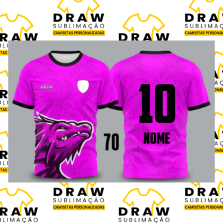 CAMISA INTERCLASSE DRAGÃO ROSA