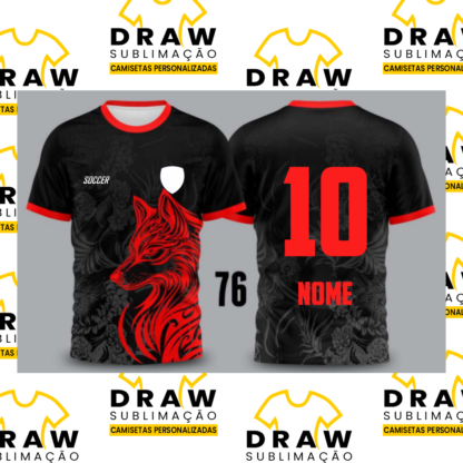 CAMISA INTERCLASSE LOBO VERMELHO