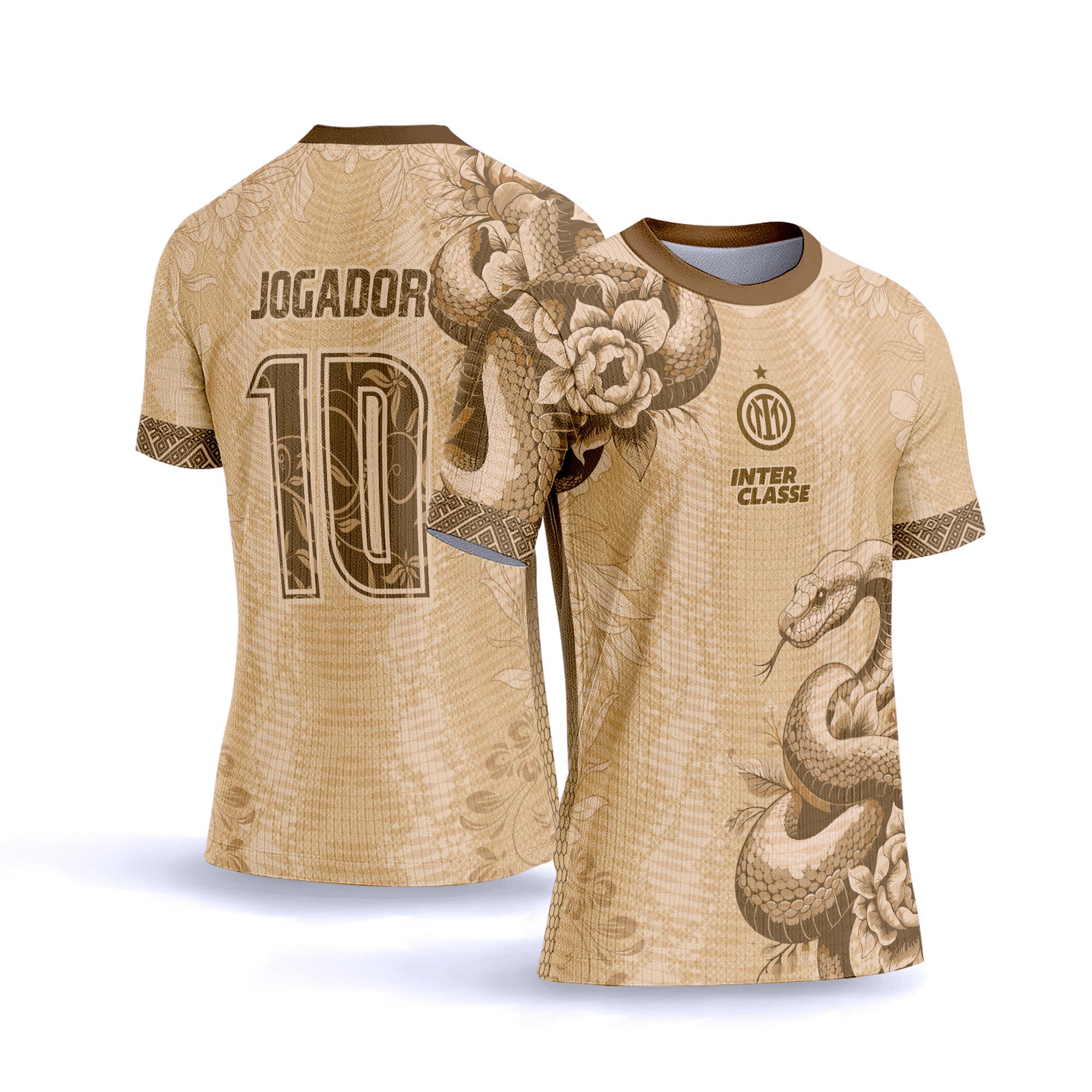 CAMISA INTERCLASSE COBRA BEGE